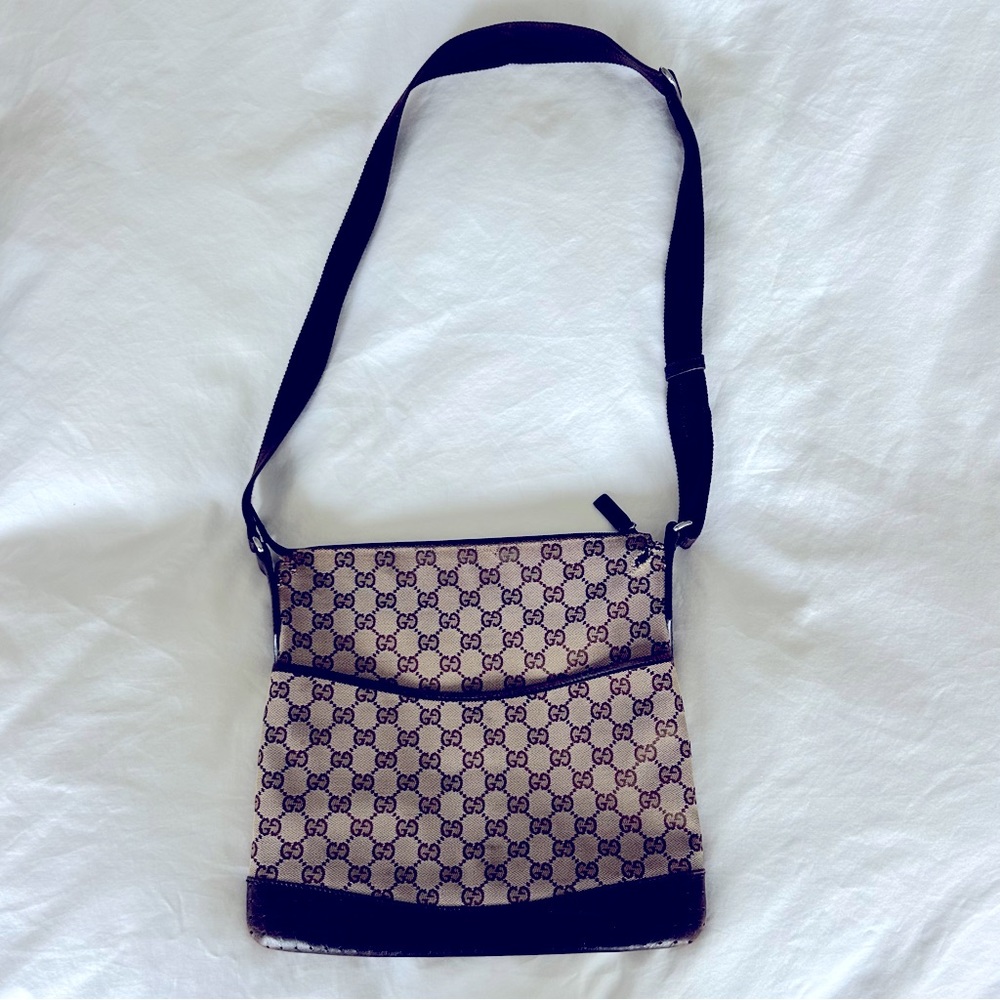 Gucci Brown Monogram Canvas Crossbody SUMMER STYLE